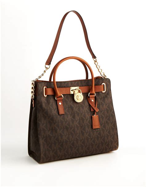 michael kors brown logo bag|bag Michael Kors sale.